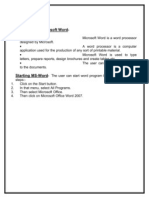 Introduction to Ms Word, Excel and Powerpoint