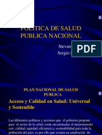 Plan Nacional de Salud Publica