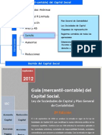 Guía (mercantil-contable) del capital social. Edición Septiembre 2012