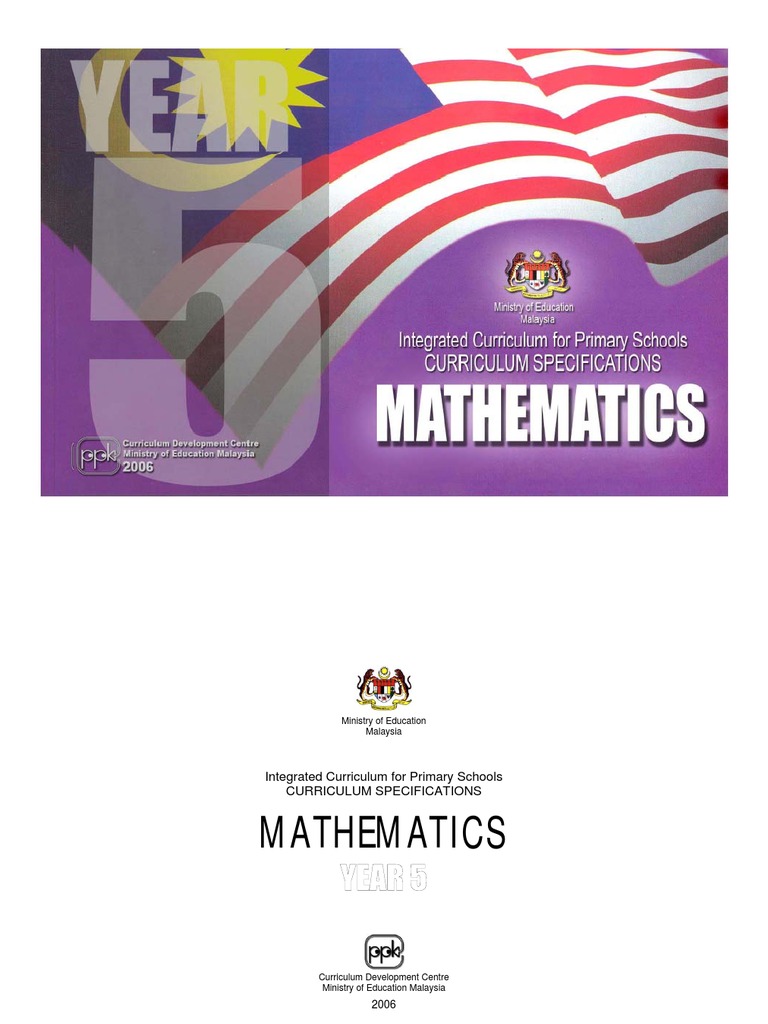 HURAIAN SUKATAN PELAJARAN MATEMATIK TAHUN 5  Learning  HURAIAN SUKATAN PELAJARAN MATEMATIK TAHUN 5  Learning