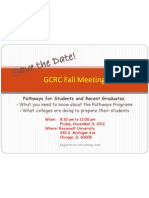 GCRC Fall Meeting Save The Date