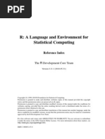 R - A Language and Environment For Statistical Computing