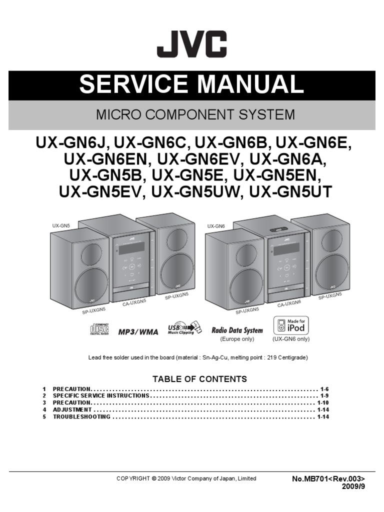 Jvc Ux Gnx5 Ux Gnx6 Electrical Connector Electrostatic Discharge