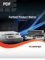 Fortinet Product Matrix: September 2012