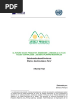 Estado Del Arte Del Sector de Plantas Medicinales en Peru 2007