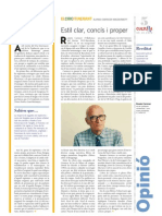 Artículo sobre Ramón Carnicer, diario El Punt Avui 5-10-2012