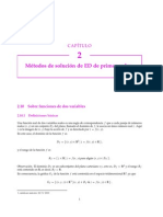 Métodos de Solución de Ecuaciones Diferenciales de Primer Orden