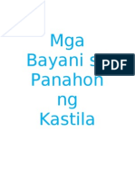 Mga BAYANI SA PANAHON NG KASTILA