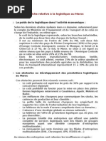 Logistique au Maroc