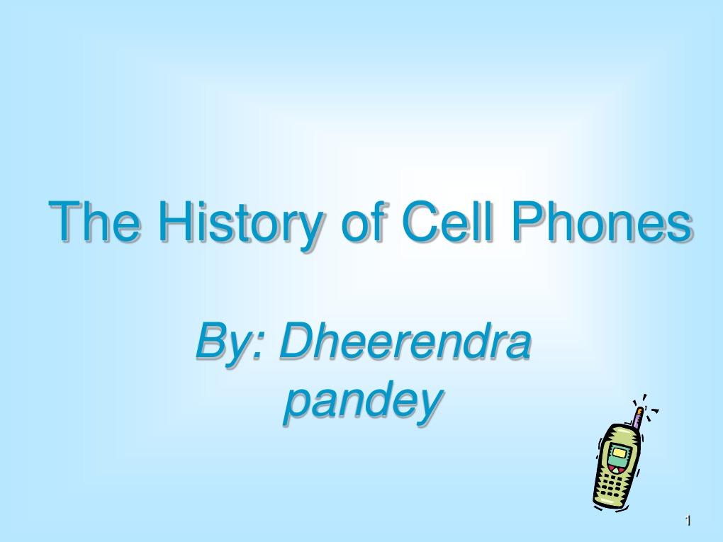 The History of Cell Phones | PDF | Telephone | Mobile Phones