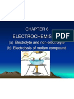 Electrochemistry: Electrolyte and Non-Electrolyte Electrolysis of Molten Compound