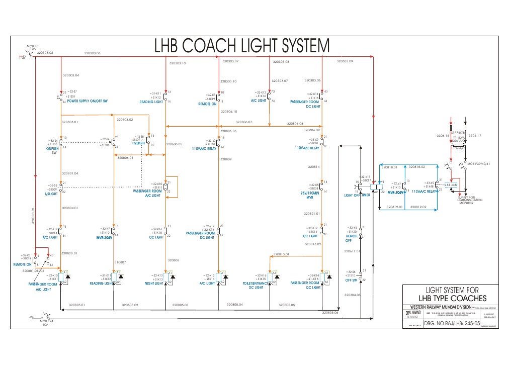Indian Railway LHB Coach Diagram LHB Lighting System PDF