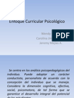 Enfoque Curricular Psicológico