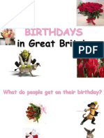Birthdays: in Great Britain