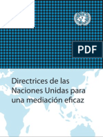 Directrices Mediacion Onu 2012 NU Guidance Mediation Es