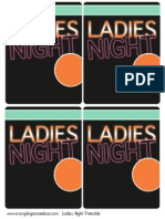 Free Ladies Night Print Able