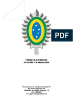 Formas Ingresso Exército Brasileiro.