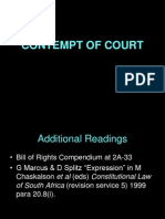 Lecture 4 - Contempt of Court
