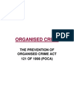 Organised Crime: The Prevention of Organised Crime Act 121 OF 1998 (POCA)