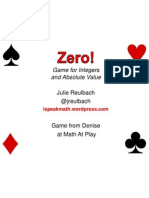 Zero Game Instructions Global Math