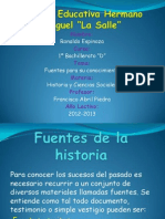 Fuentes de La Historia