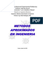 Métodos Aproximados en Ingeniería Del - Ingeniero Pablo Rodríguez, PHD