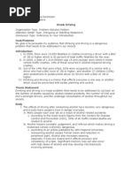 Denniston Drunk Driving Speech Outline