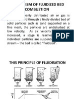 Mechanism of Fluidized Bed Combustion