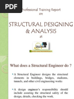 Professional Training Report in STRUCTURAL ANALYSIS