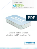 AirRenew Brochure Panneaux de gypse pour une meilleure qualité de l’air intérieur
