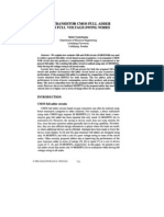 A Cmos: 14-Transistor Full Adder With Full Voltage-Swing Nodes