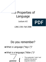 02-Properties of Language 8-28-08A