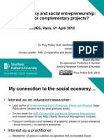 Social economy and social entrepreneurship