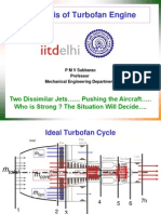 Analysis of Turbofan Engine: Two Dissimilar Jets Pushing The Aircraft .. Who Is Strong ? The Situation Will Decide