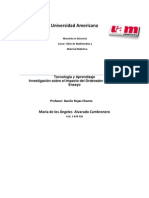 Investigación Sobre El Impacto Del Ordenador en El Aula Ensayo