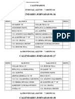 CALENDARIO ALEVIN A