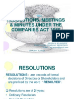 Resolutions, Meetings & Minutes - 16!04!2009 - Revised