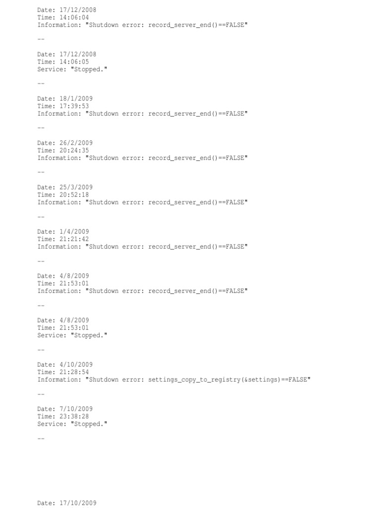 Event Log | PDF