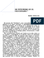 Bolívar Echeverría-El concepto de fetichismo en el discurso revolucionario