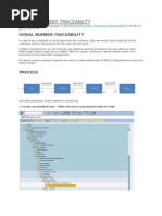 Serial Number Traceability