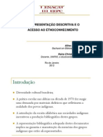 A Representação Descritiva e o Acesso Ao Etnoconhecimento