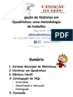 Catalogação de Histórias em Quadrinhos: Uma Metodologia de Trabalho