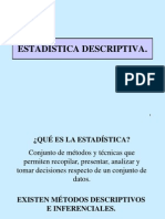 ESTADÍSTICA DESCRIPTIVA