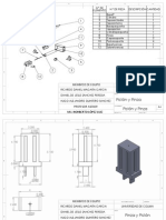 Pinza y Piston Hidraulico Solid Works