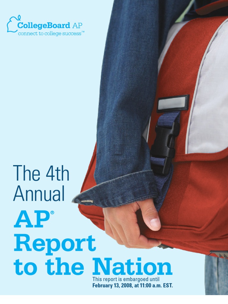 AP Report To The Nation 2008 | PDF | Race And Ethnicity In The United ...