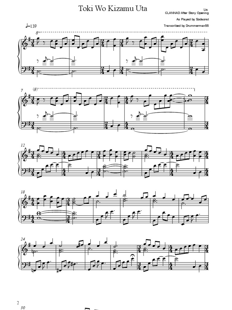 Toki Wo Kizamu Uta Lyrics English