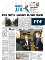 Bismarck Tribune Frontpage - Heidi: We Can Solve These Problems'