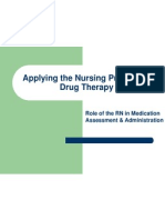 6 Applying the Nursing Process to Drug Therapy