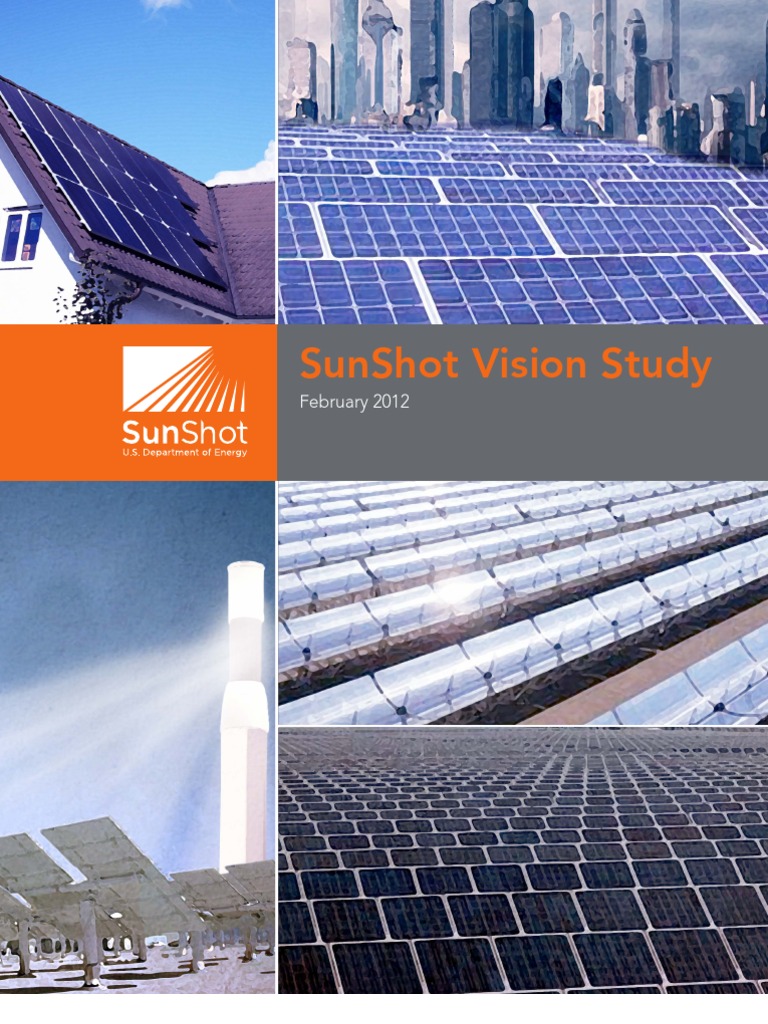 SunShot Vision Study | PDF | Photovoltaics | Solar Power