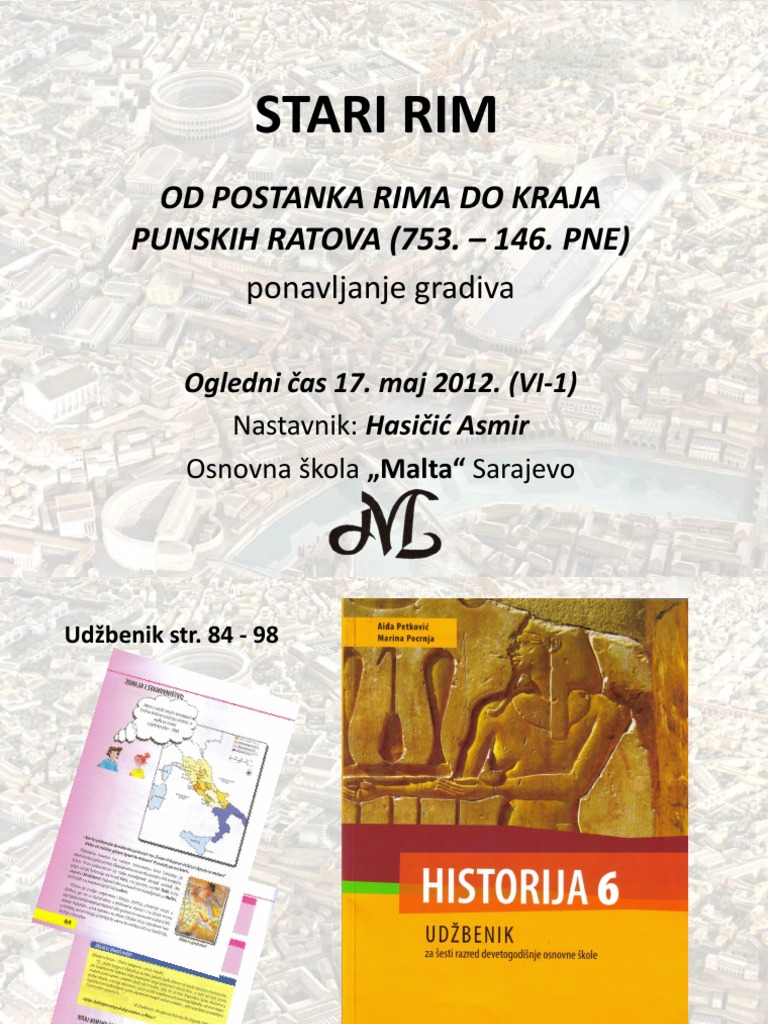 Stari Rim Ponavljanje | PDF
